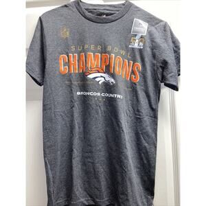 NWT Denver Broncos Super Bowl 50 Champions Dark Gray Nike T-Shirt Men’s S